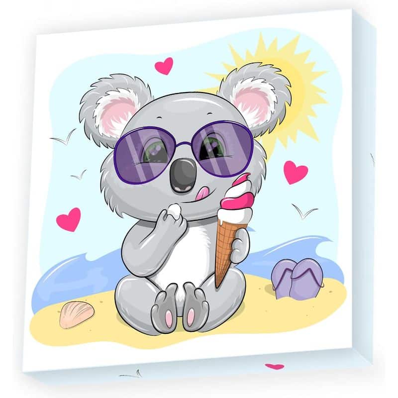 Diamond Dotz Koala con helado DBX040 MADNESSTOYS pintura con diamantes