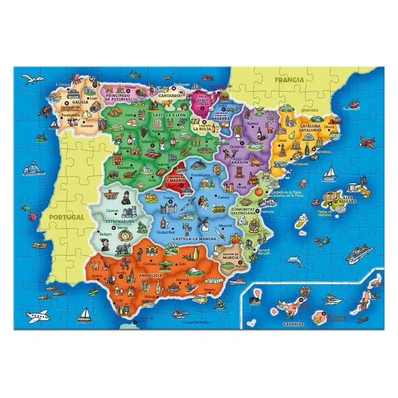Puzzle Provincias y autonomías de España 68942 Diset educativo Yo Aprendo - Imagen 3