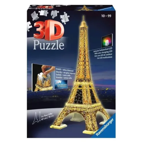 Puzzle Torre Eiffel luces led 12579 1 night edition RAVENSBURG