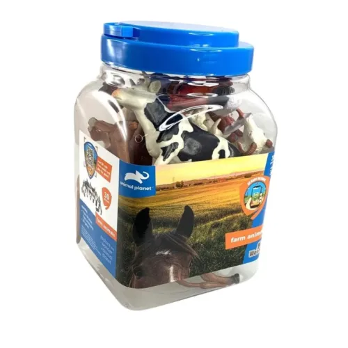 Set 30 piezas de animales de granja D6603 WENNO con accesorios incluidos