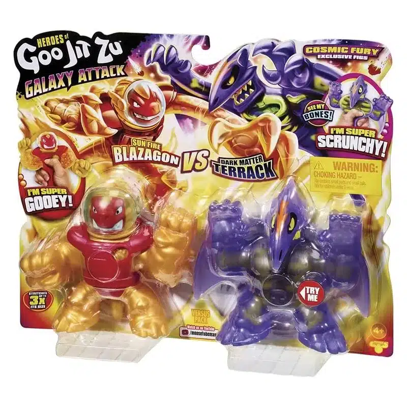 Goo Jit Zu Blazagon y Terrack versus pack cosmic fury exclusivas CO41014 BANDAI - Imagen 2