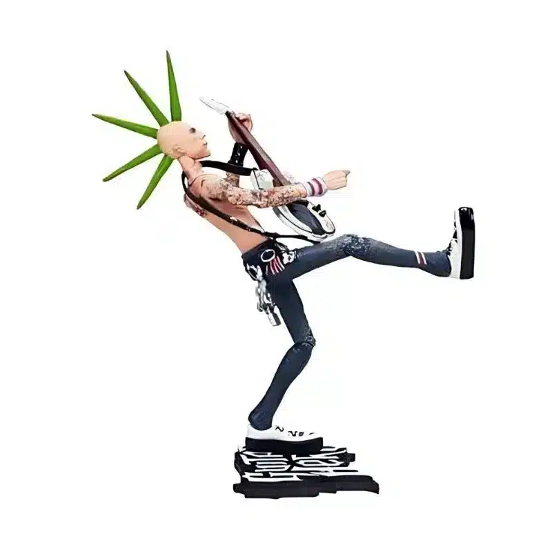 Figura Guitar Hero Johnny Napalm pelo verde CB/90076 MCFARLANE - Imagen 2