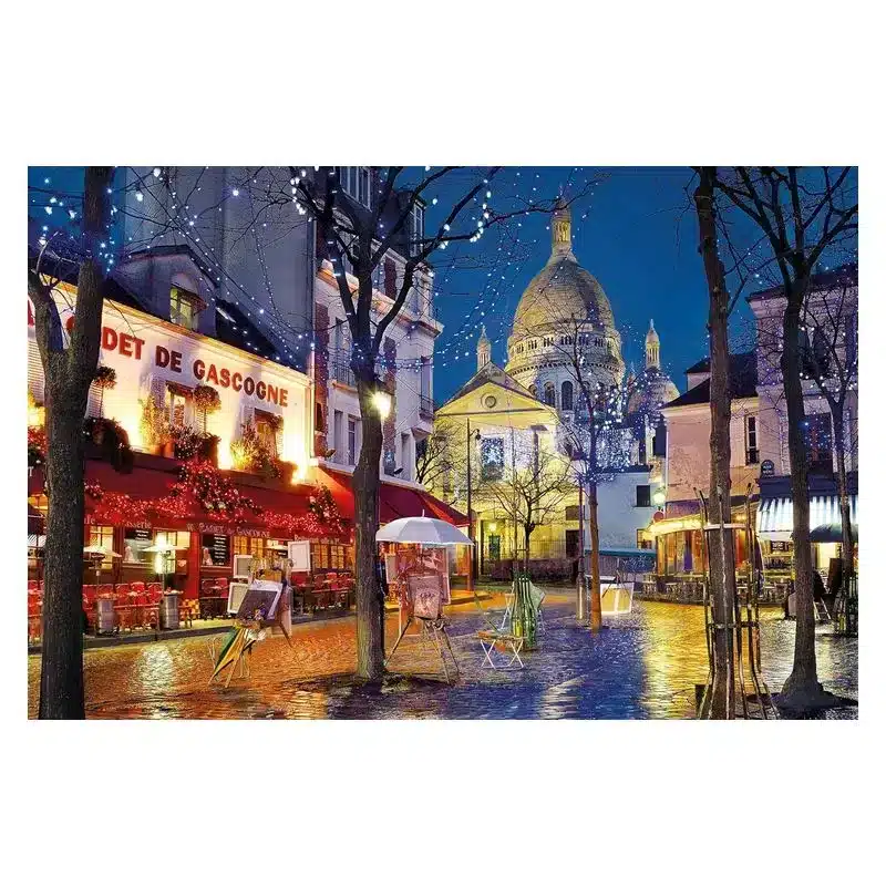 Puzzle 1500 piezas MontMartre París Navidad alta resolución 31999 CLEMENTONI - Imagen 2