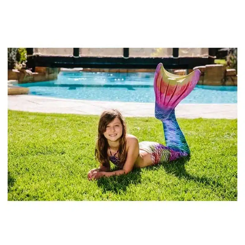 Cola de sirena Rainbow talla 2XS Kuaki Mermaid CJ2RB 2 piezas incluidas - Imagen 2
