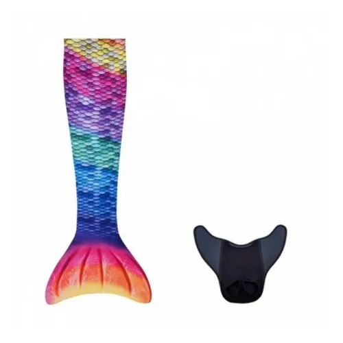 Cola de sirena Rainbow talla S Kuaki Mermaid CJ2RB 2 piezas incluidas