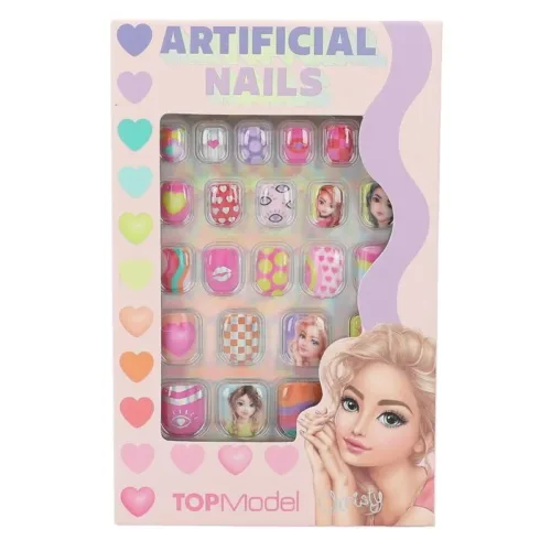 TOPModel Set Uñas Artificiales Planas Neón Beauty and Me 12819