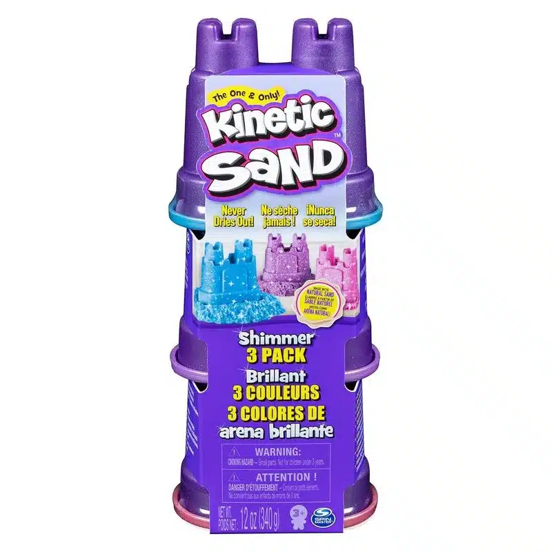Arena mágica brillante Kinetic Sand pack de tres 340g 6053520 SPIN MASTER