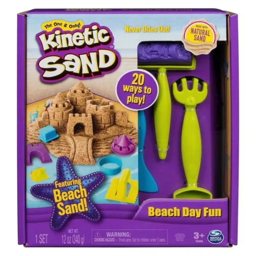 Kinetic Sand Beach Sand Un día en la playa 6037424 SPIN MASTER