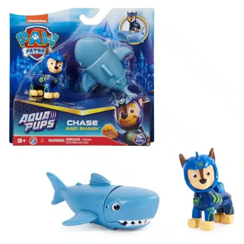 Figura de acción Chase y el tiburón La Patrulla Canina 6066149 SPIN MASTER