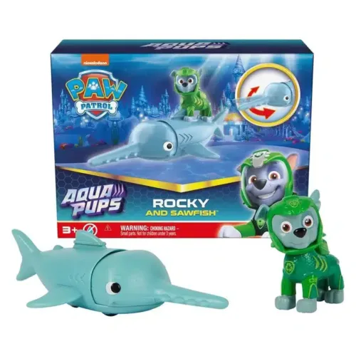 Figura Rocky y el pez sierra La Patrulla Canina 6066145 SPIN MASTER