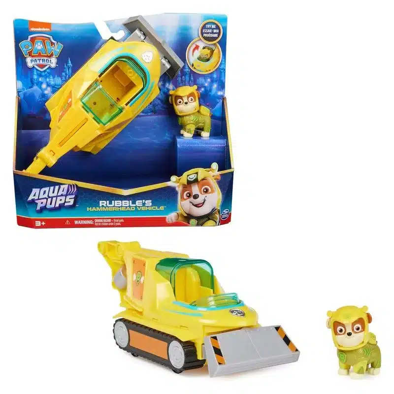 Rubble vehículo transformable martillo Patrulla Canina 6066158 SPIN MASTER