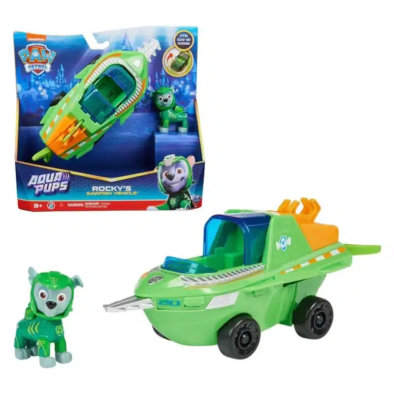 Rocky vehículo transformable pez sierra Patrulla Canina 6066142 SPIN MASTER - Imagen 3