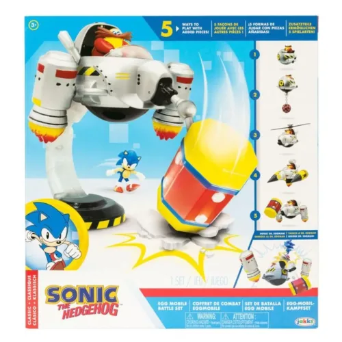 Set de batalla Egg Sonic The Hedgehog con variación de formas 414444 JAKKS
