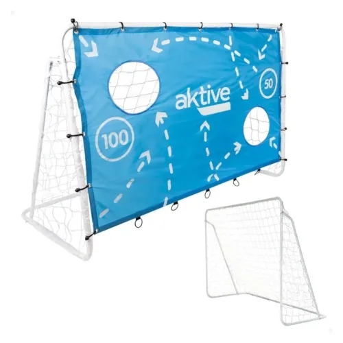 Portería fútbol de niños con lona de entrenamiento Aktive Sports 49043