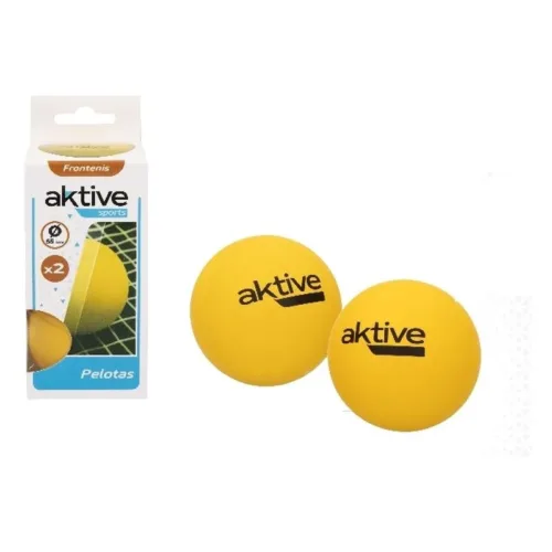 Set 2 Pelotas Frontenis Amarillas Aktive 52462