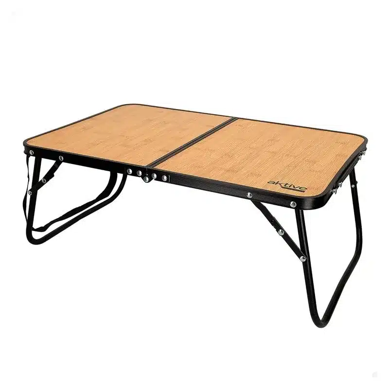 Mesa Plegable Efecto Bambú de Aluminio con Asa Aktive 63016