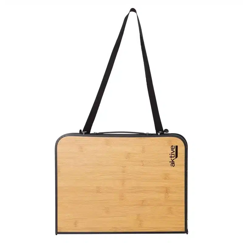 Mesa Plegable Efecto Bambú de Aluminio con Asa Aktive 63016 - Imagen 2