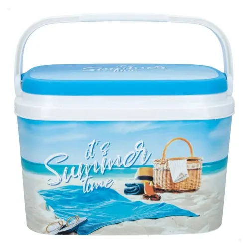 Nevera Rígida Portátil de Playa 6 Litros Color Azul Aktive 62249