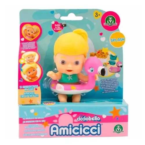 Amicicci Muñeco CiccioAmelie Flotador Splash Famosa AMC09000-AMEL