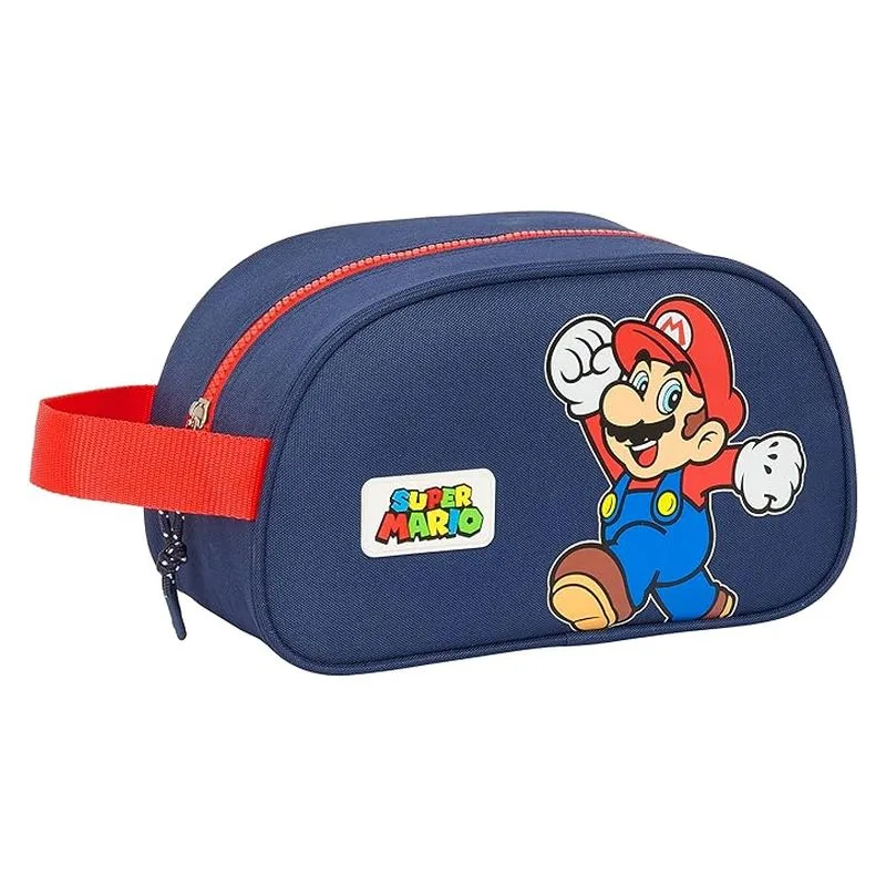 Neceser infantil de Super Mario World 26cm azul marino 812408248 SAFTA