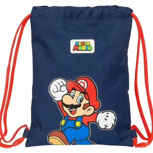 Mochila de saco Super Mario World marino 34cm 612408855 SAFTA