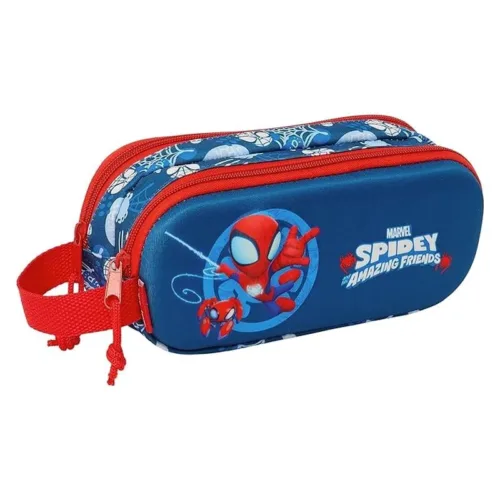 Portatodo Spidey doble compartimento en 3D infantil 822453512 SAFTA