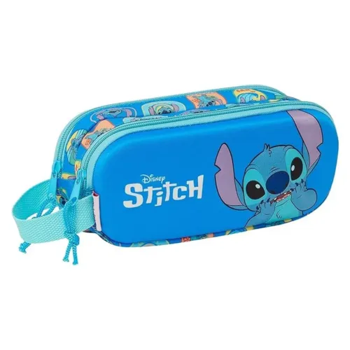 Portatodo doble Stitch 3D con compartimentos escolar 822454512 SAFTA