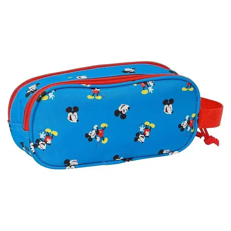Portatodo doble Mickey Mouse 3D escolar azul oficial Disney 822450512 SAFTA - Imagen 2