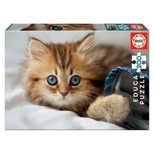 Puzzle Infantil  200 Piezas Gatito Adorable Educa 17154