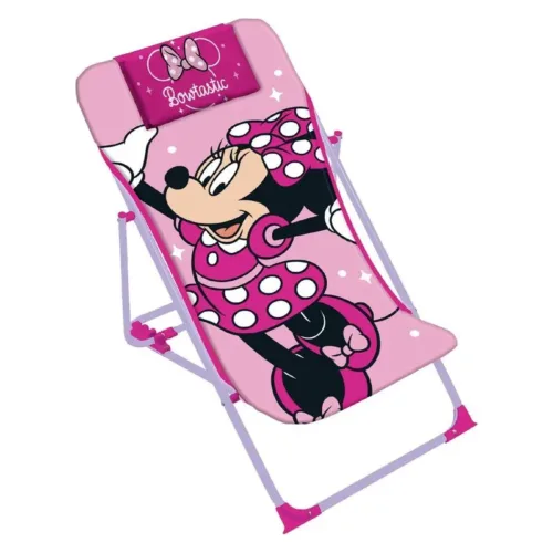 Tumbona Plegable Infantil Minnie Mouse Rosa Arditex WD16122