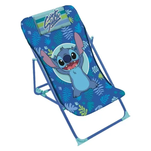 Tumbona Plegable Infantil Stitch Azul Arditex WD16136