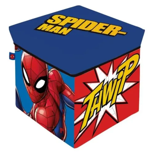 Cubo de tela para almacenaje Spider-man 30x30x30cm SM15223 ARDITEX