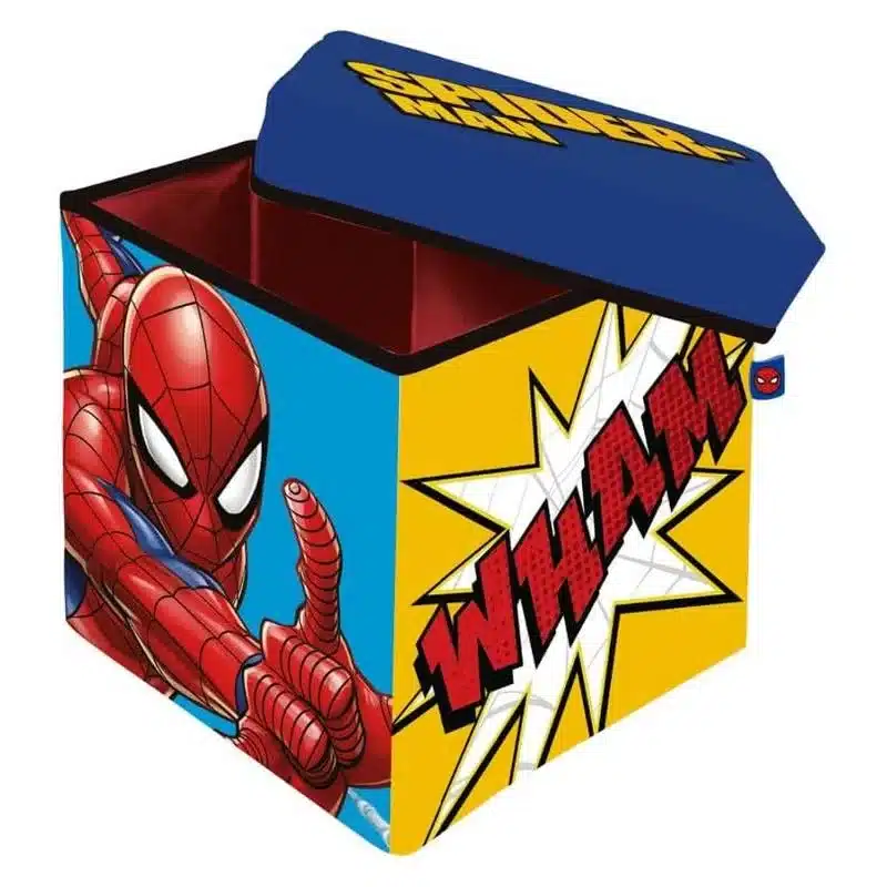 Cubo de tela para almacenaje Spider-man 30x30x30cm SM15223 ARDITEX - Imagen 2