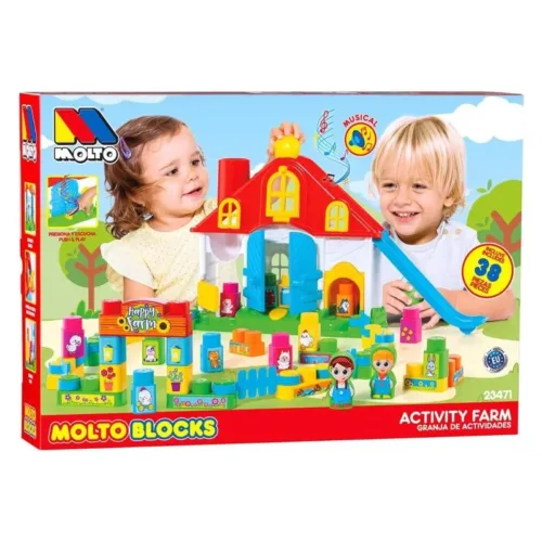 Granja de Actividades con música y 38 Bloques Blandos Molto 23471