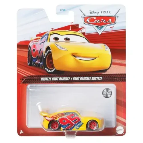 Coche Race Cruz Ramirez Metalizado Disney Cars Mattel FGD72