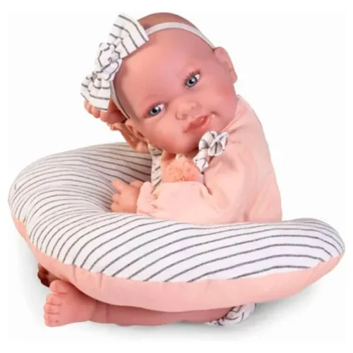 Muñeca Recién Nacida Pipa con cojín lactancia 42cm Antonio Juan 50412