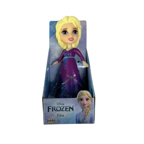 Mini muñeca Elsa Disney Princess vestido morado 8cm 227174-ELMOPL JAKKS
