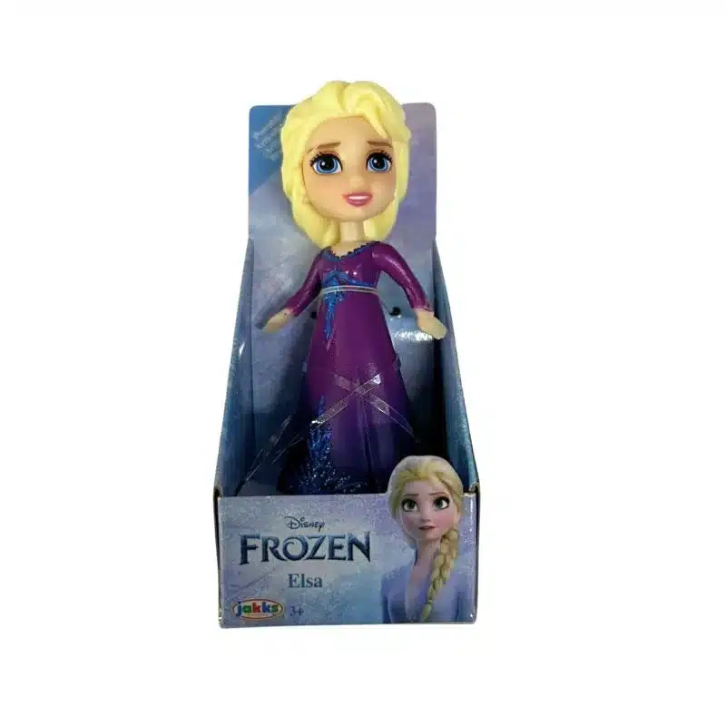 Mini muñeca Elsa Disney Princess vestido morado 8cm 227174-ELMOPL JAKKS