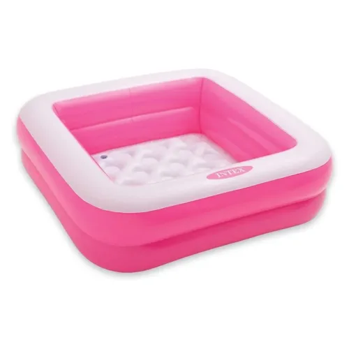 Piscina infantil de bebé rosa en forma de cuadrado 57100-RS INTEX