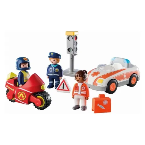Playmobil 123 set héroes del día a día con figuras y coches 71156