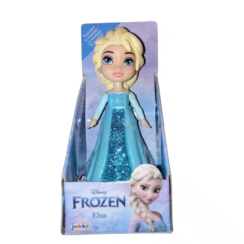 Mini muñeca Elsa Disney Frozen 2 celeste brillo 212284-ELSACELBRIL JAKKS