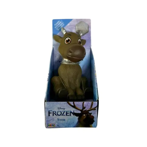 Mini muñeco Sven Disney 8cm Frozen 2 collar gris 227174-SVENSENTADO JAKKS