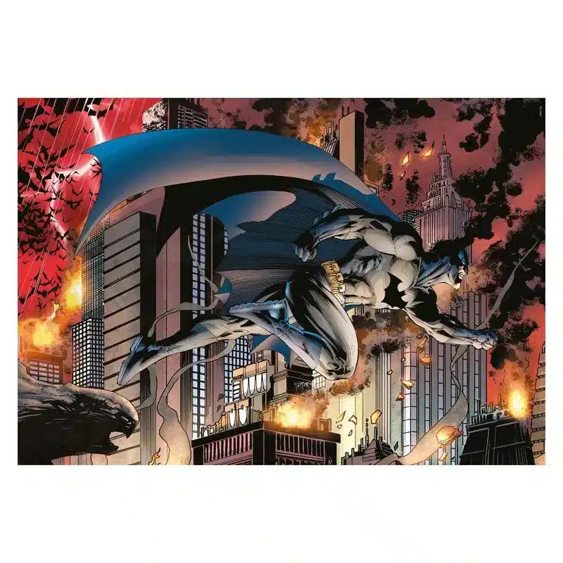 Puzzle Batman 1000 DC Comics piezas con poster 39852 CLEMENTONI - Imagen 2