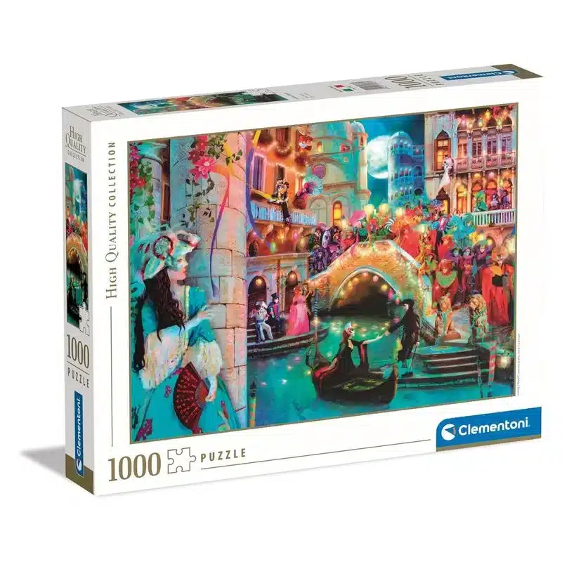 Puzzle 1000 piezas Alta resolución Carnaval de Venecia 39827 CLEMENTONI