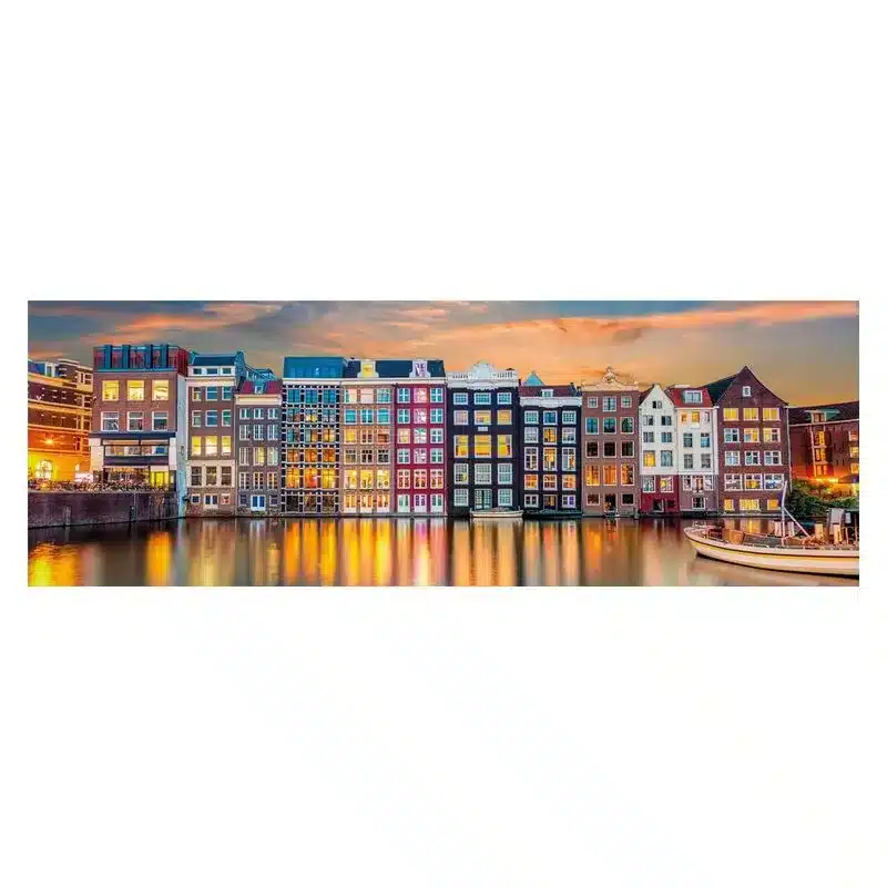 Puzzle Panorama 1000 piezas Bright Amsterdam alta resolución 39838 CLEMENTONI - Imagen 2