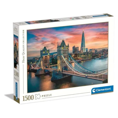 Puzzle 1500 piezas Atardecer en el puente de Londres Clementoni 31694