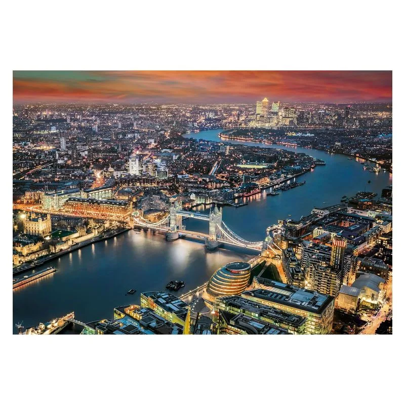Puzzle 2000 piezas Vista aérea de Londres alta resolución 32082 CLEMENTONI - Imagen 2