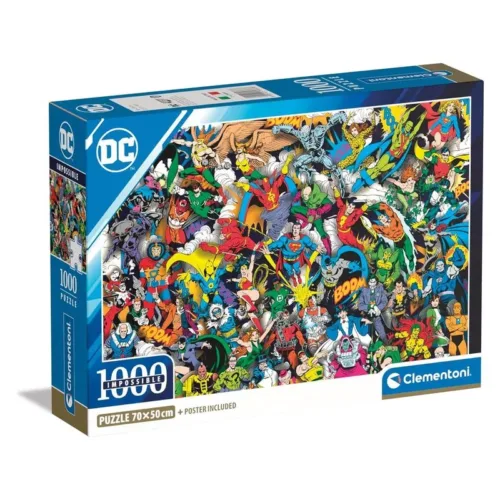 Puzzle 1000 piezas DC Comics Liga Justicia Impossible 39863 CLEMENTONI