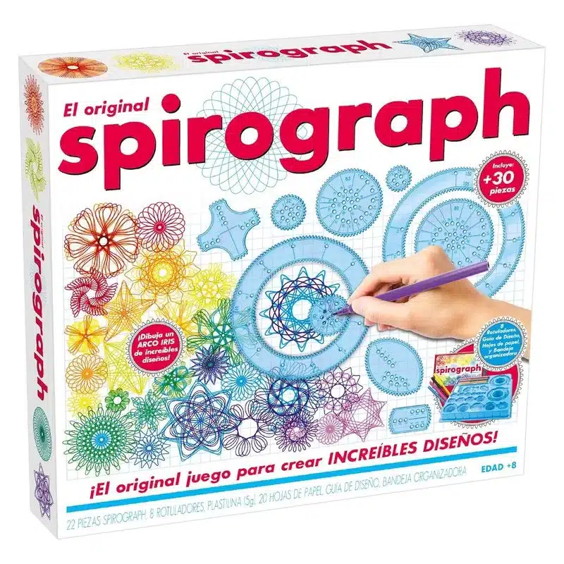 Kit dibujo y manualidades Spirograph con 30 piezas 80979 WORLD BRANDS