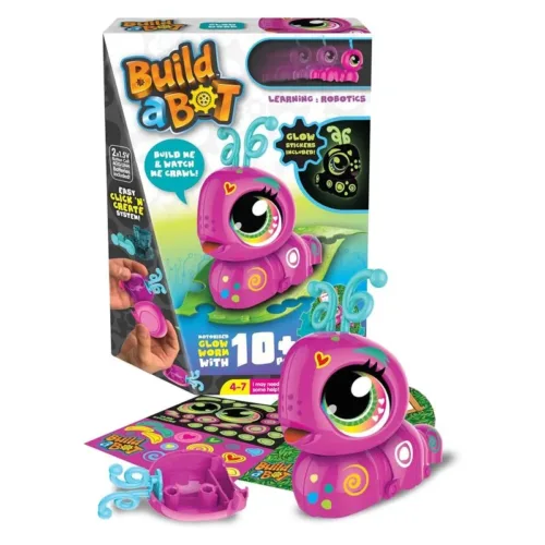 Oruga Luminosa Interactiva Rosa Build a Bot Goliath 928703-ROSA